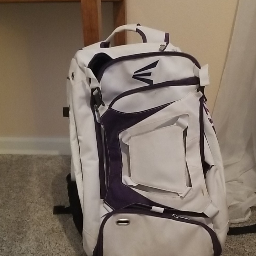 Easton Purple and White Baseball/Softball Backpack